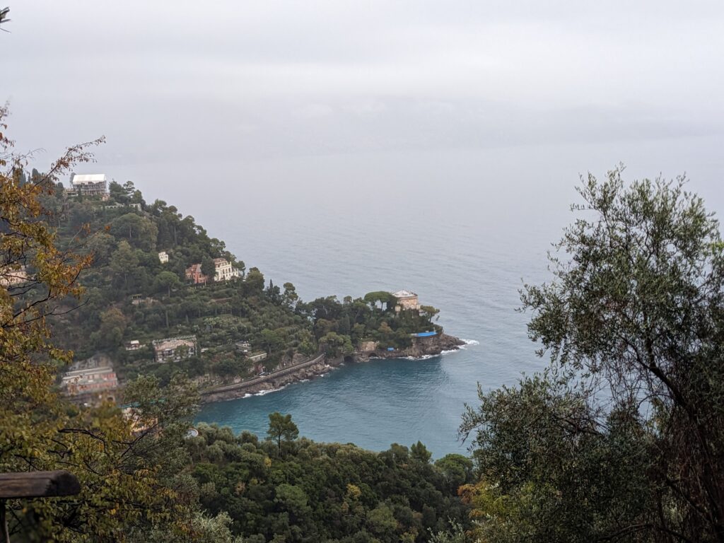 View from the trail from Portofino to Mulino del Gassetta