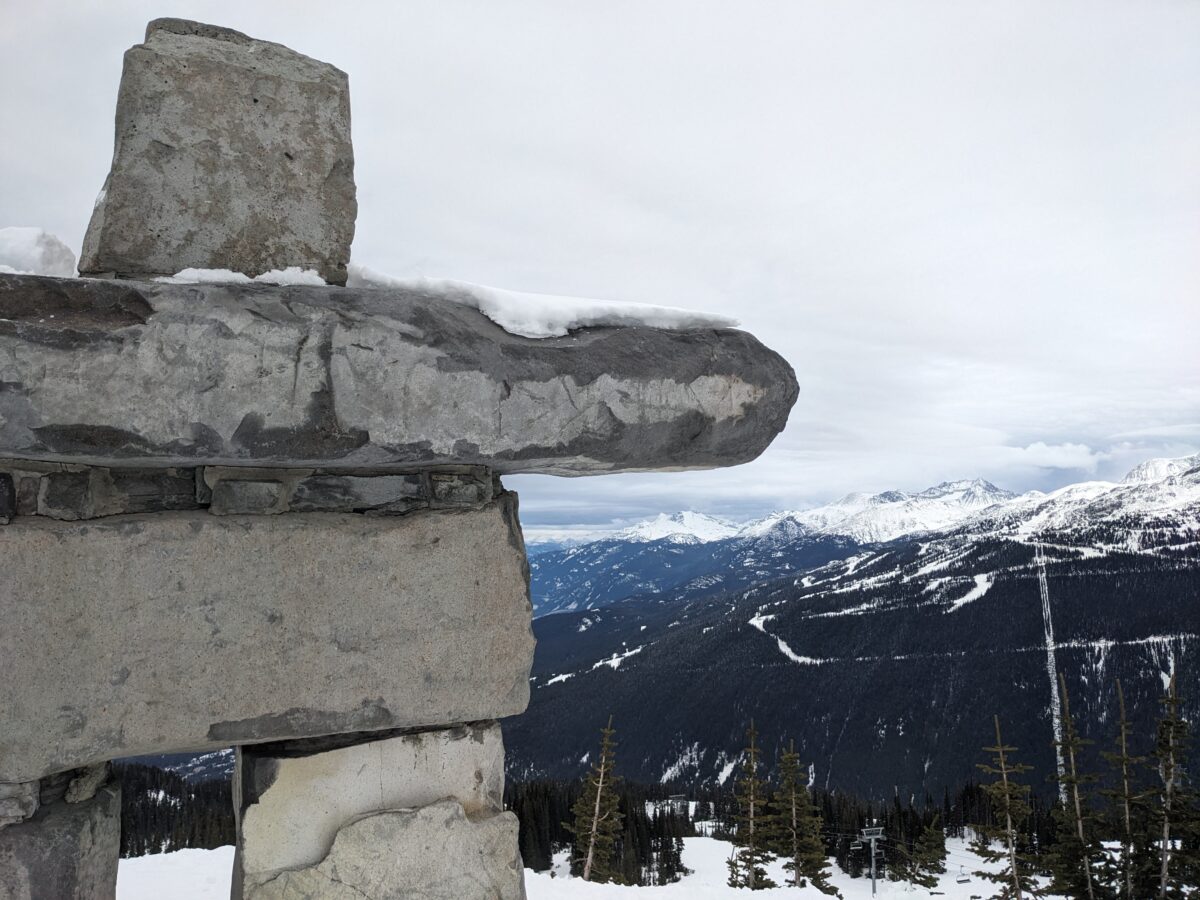 View from high on the mountain at Whistler